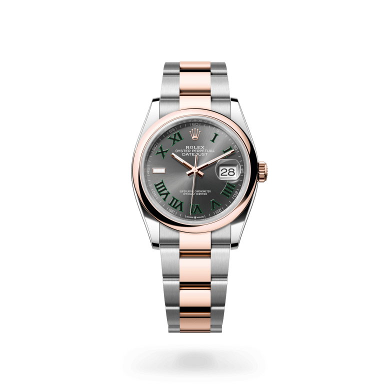 Rolex Datejust 36 Oyster, 36 mm, Oystersteel çelik ve Everose altın M126201-0030