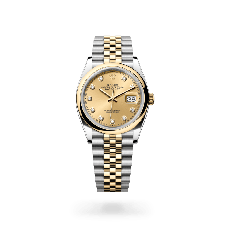 Rolex Datejust 36 Oyster, 36 mm, Oystersteel çelik ve sarı altın M126203-0017