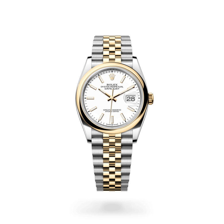 Rolex Datejust 36 Oyster, 36 mm, Oystersteel çelik ve sarı altın M126203-0019