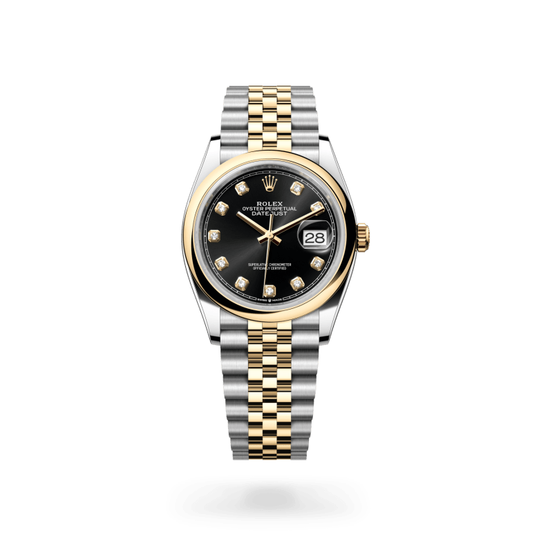 Rolex Datejust 36 Oyster, 36 mm, Oystersteel çelik ve sarı altın M126203-0021