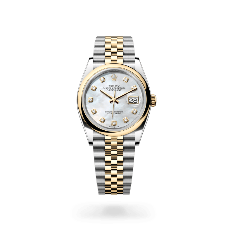 Rolex Datejust 36 Oyster, 36 mm, Oystersteel çelik ve sarı altın M126203-0023