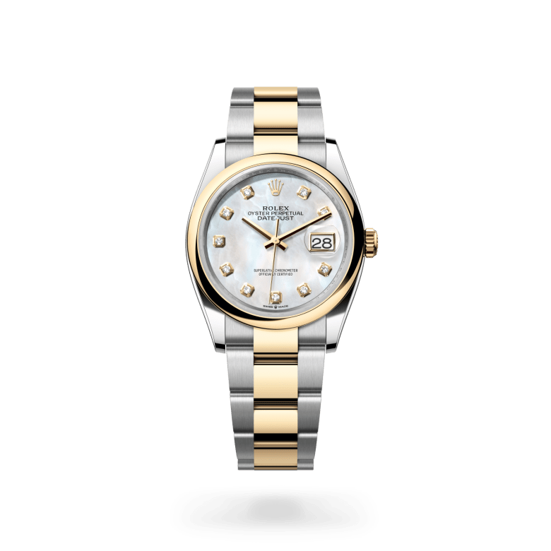 Rolex Datejust 36 Oyster, 36 mm, Oystersteel çelik ve sarı altın M126203-0024