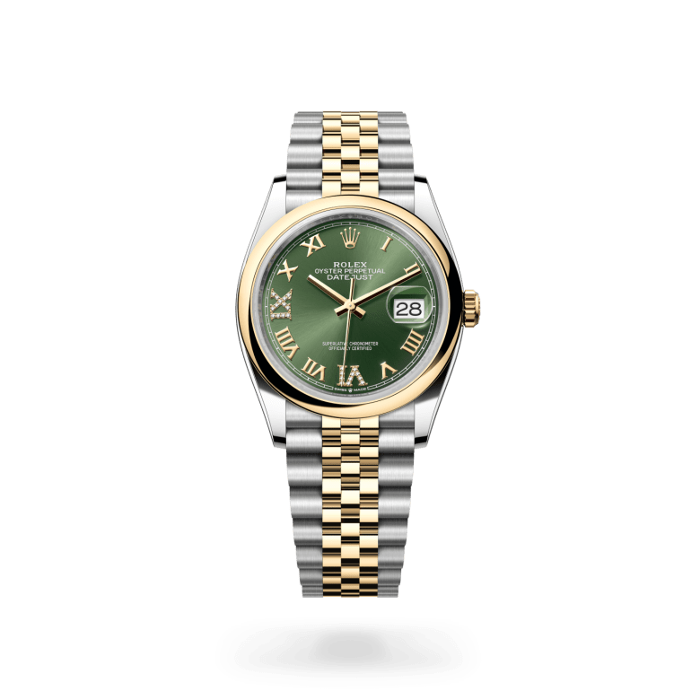 Rolex Datejust 36 Oyster, 36 mm, Oystersteel çelik ve sarı altın M126203-0025