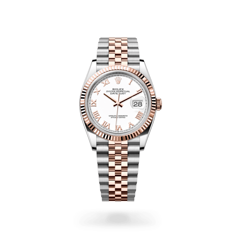 Rolex Datejust 36 Oyster, 36 mm, Oystersteel çelik ve Everose altın M126231-0015