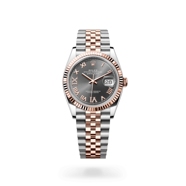 Rolex Datejust 36 Oyster, 36 mm, Oystersteel çelik ve Everose altın M126231-0023
