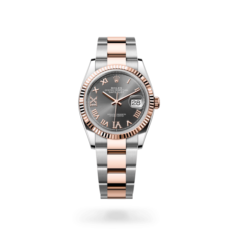 Rolex Datejust 36 Oyster, 36 mm, Oystersteel çelik ve Everose altın M126231-0024