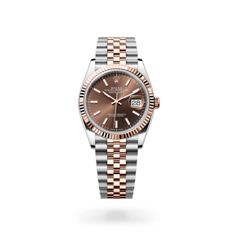 Rolex Datejust 36 Oyster, 36 mm, Oystersteel çelik ve Everose altın M126231-0043