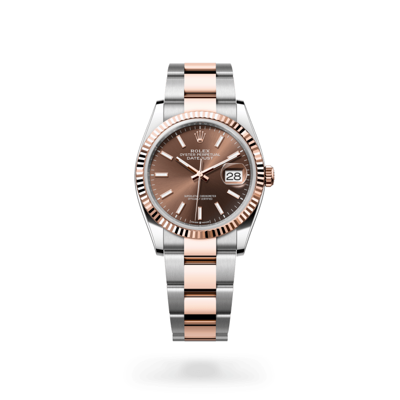 Rolex Datejust 36 Oyster, 36 mm, Oystersteel çelik ve Everose altın M126231-0044