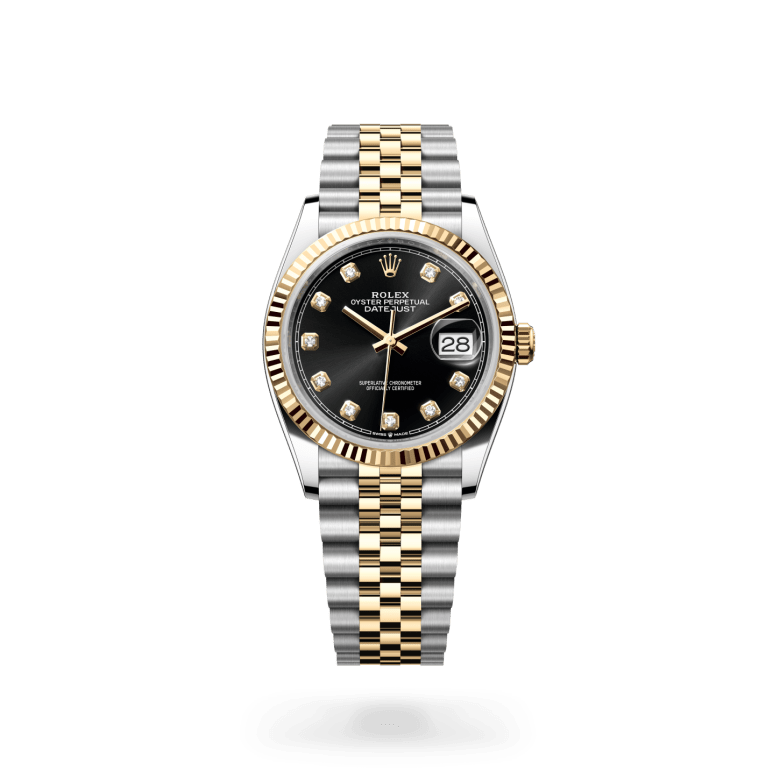 Rolex Datejust 36 Oyster, 36 mm, Oystersteel çelik ve sarı altın M126233-0021