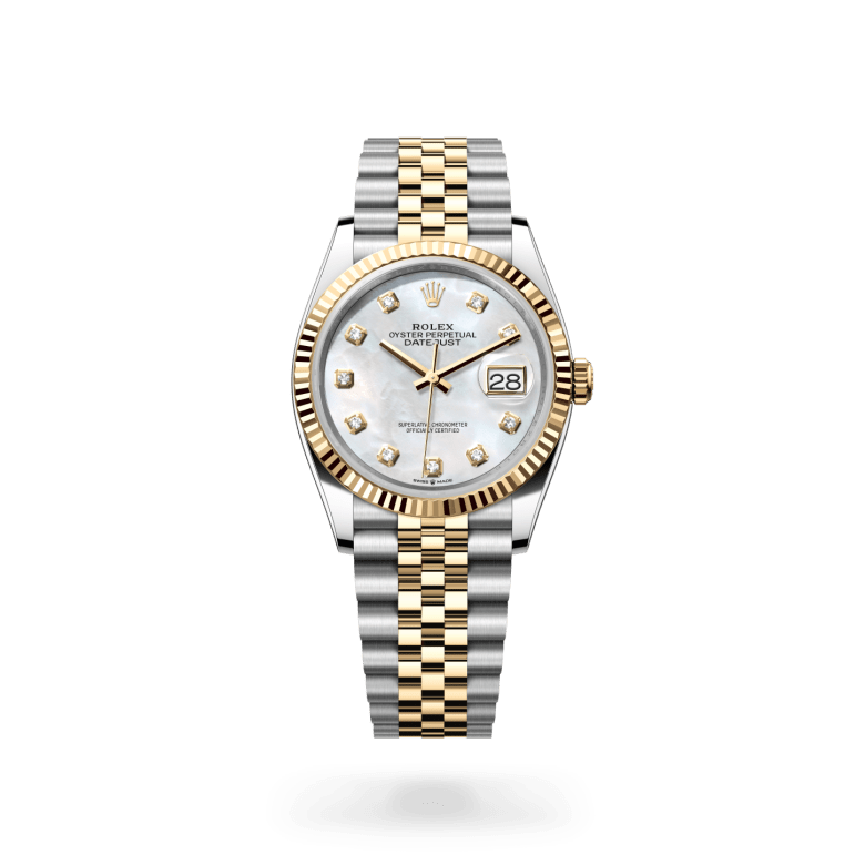 Rolex Datejust 36 Oyster, 36 mm, Oystersteel çelik ve sarı altın M126233-0023
