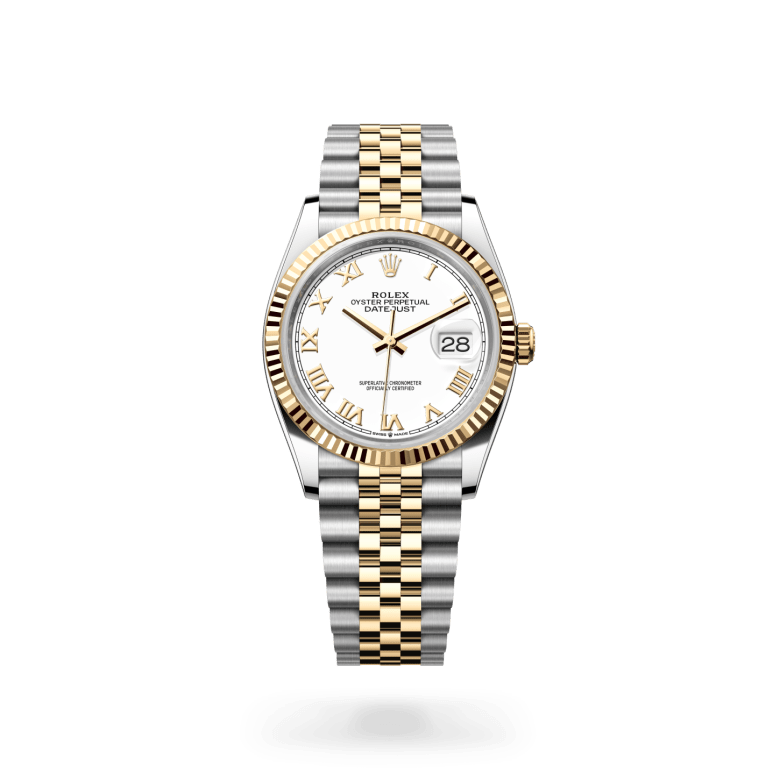 Rolex Datejust 36 Oyster, 36 mm, Oystersteel çelik ve sarı altın M126233-0029