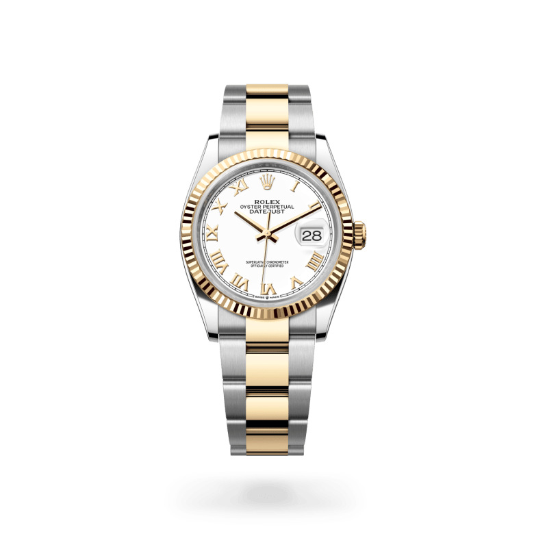 Rolex Datejust 36 Oyster, 36 mm, Oystersteel çelik ve sarı altın M126233-0030