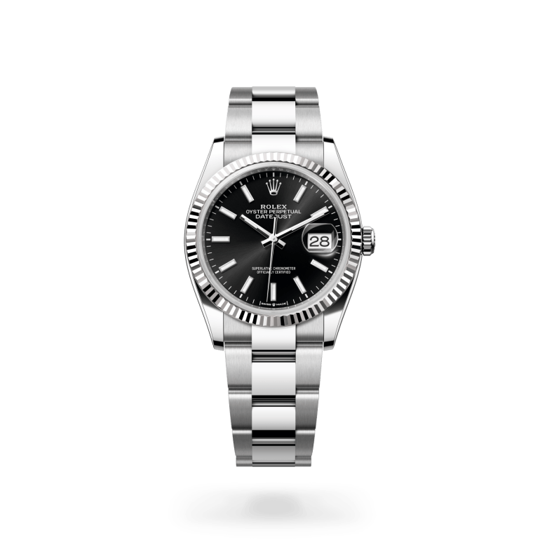Rolex Datejust 36 Oyster, 36 mm, Oystersteel çelik ve beyaz altın M126234-0016