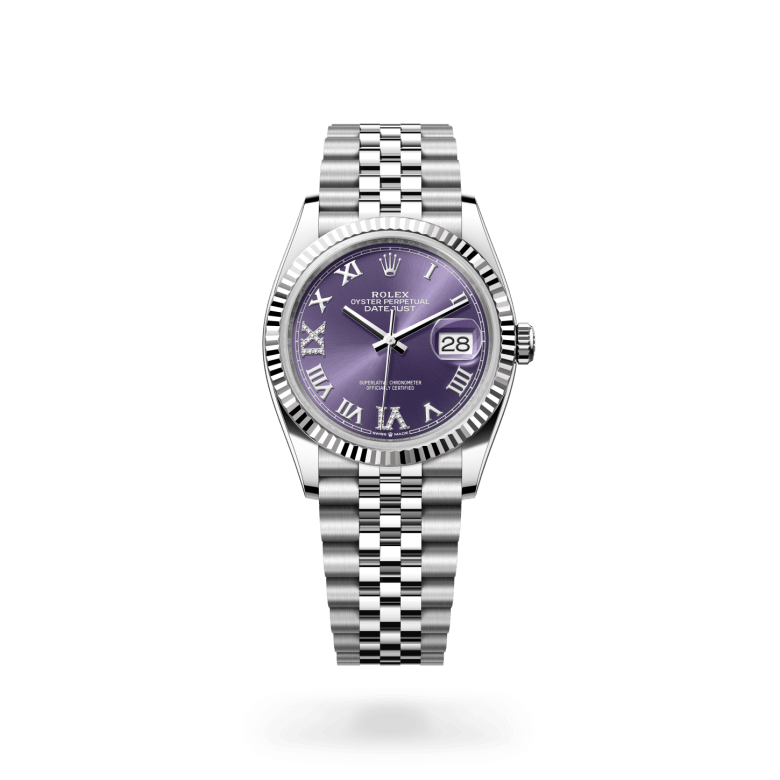 Rolex Datejust 36 Oyster, 36 mm, Oystersteel çelik ve beyaz altın M126234-0021