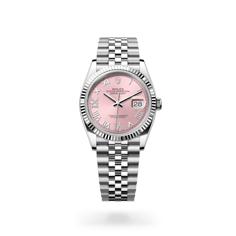 Rolex Datejust 36 Oyster, 36 mm, Oystersteel çelik ve beyaz altın M126234-0031