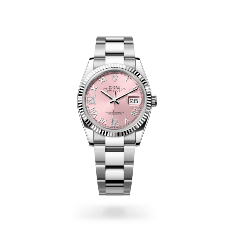 Rolex Datejust 36 Oyster, 36 mm, Oystersteel çelik ve beyaz altın M126234-0032