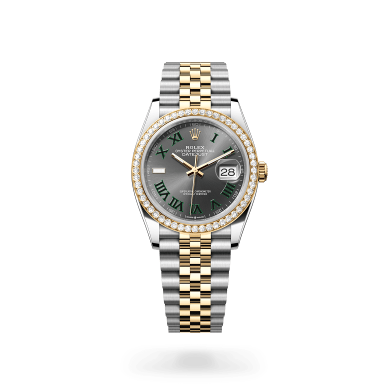 Rolex Datejust 36 Oyster, 36 mm, Oystersteel çelik, sarı altın ve pırlanta M126283RBR-0021