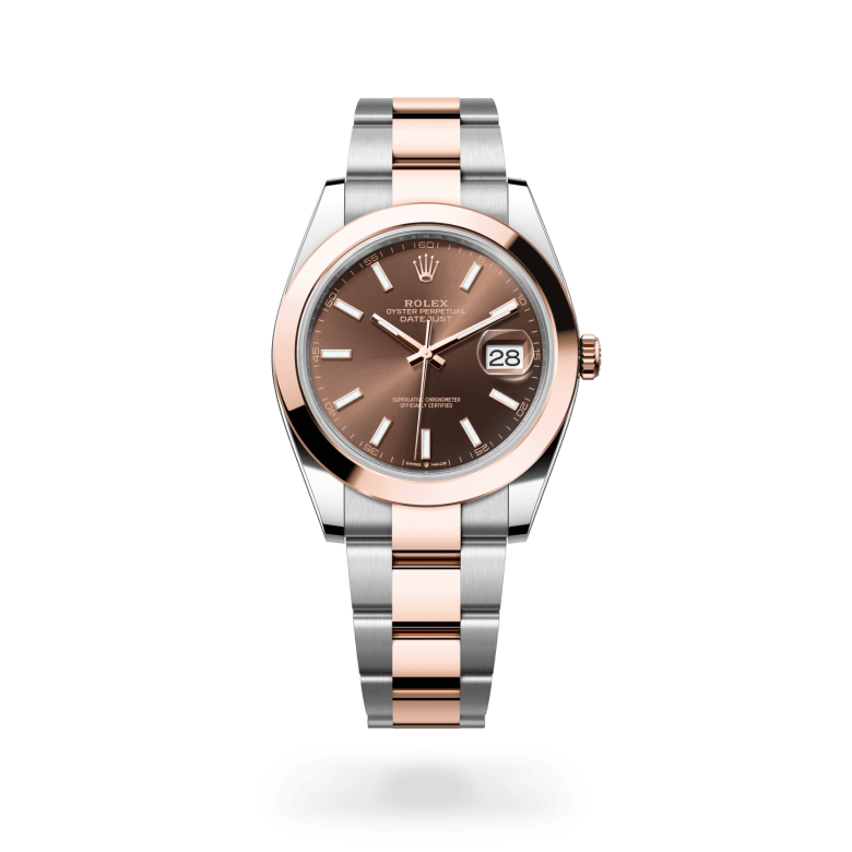 Rolex Datejust 41 Oyster, 41 mm, Oystersteel çelik ve Everose altın M126301-0001