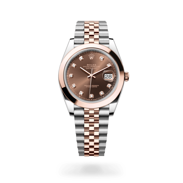 Rolex Datejust 41 Oyster, 41 mm, Oystersteel çelik ve Everose altın M126301-0004