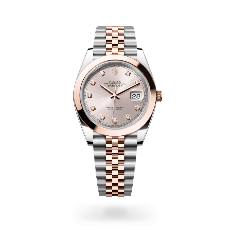 Rolex Datejust 41 Oyster, 41 mm, Oystersteel çelik ve Everose altın M126301-0008