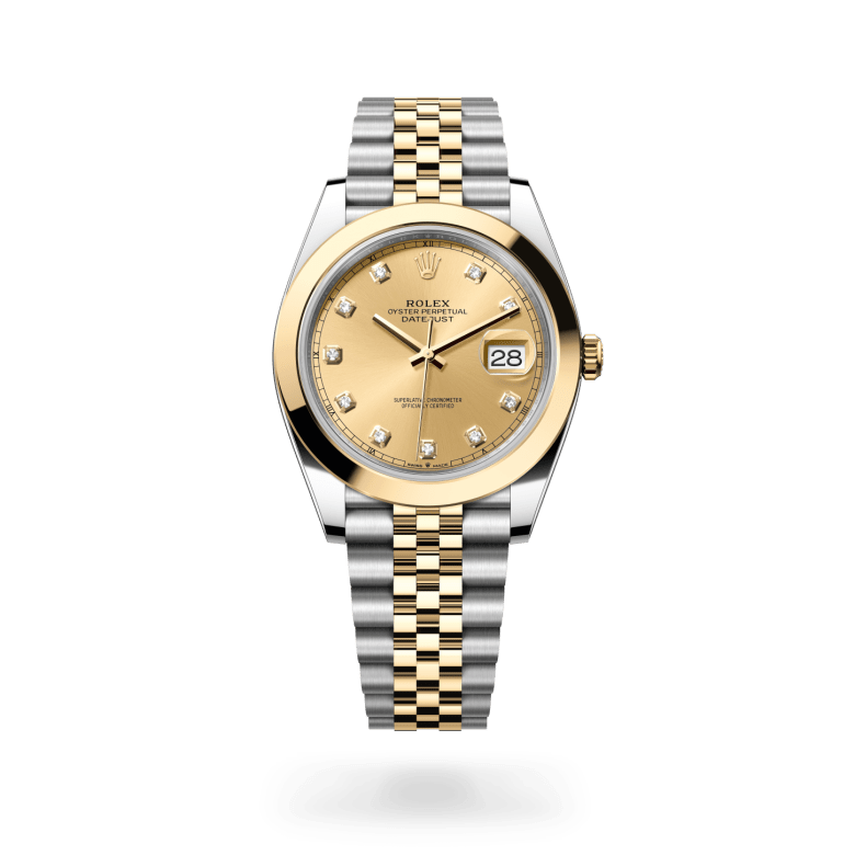 Rolex Datejust 41 Oyster, 41 mm, Oystersteel çelik ve sarı altın M126303-0012