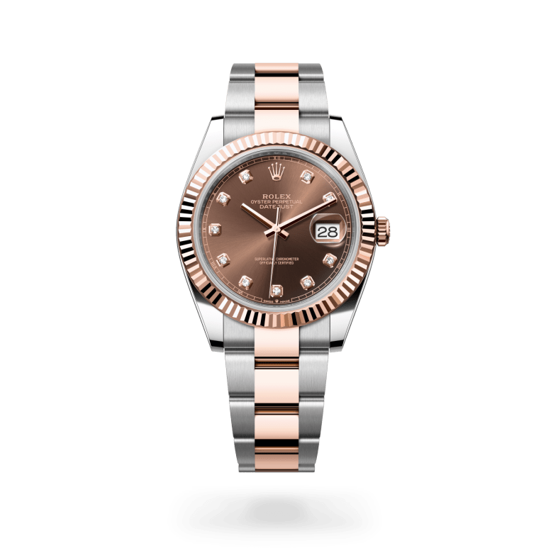 Rolex Datejust 41 Oyster, 41 mm, Oystersteel çelik ve Everose altın M126331-0003