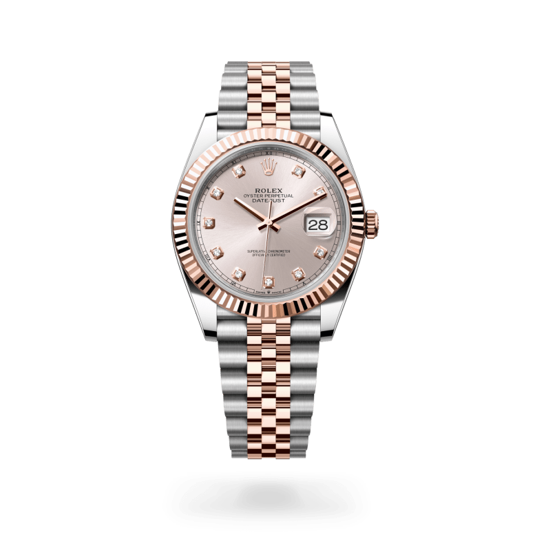Rolex Datejust 41 Oyster, 41 mm, Oystersteel çelik ve Everose altın M126331-0008
