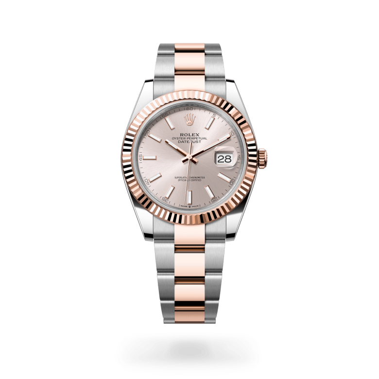 Rolex Datejust 41 Oyster, 41 mm, Oystersteel çelik ve Everose altın M126331-0009