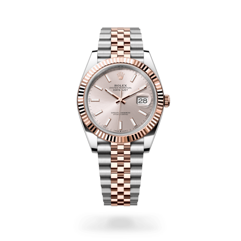 Rolex Datejust 41 Oyster, 41 mm, Oystersteel çelik ve Everose altın M126331-0010