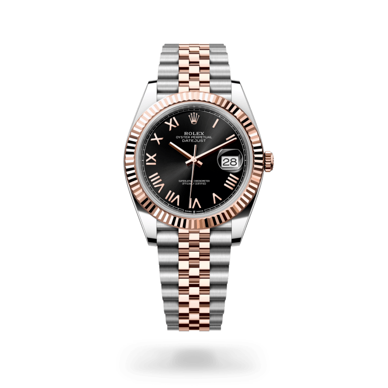 Rolex Datejust 41 Oyster, 41 mm, Oystersteel çelik ve Everose altın M126331-0024