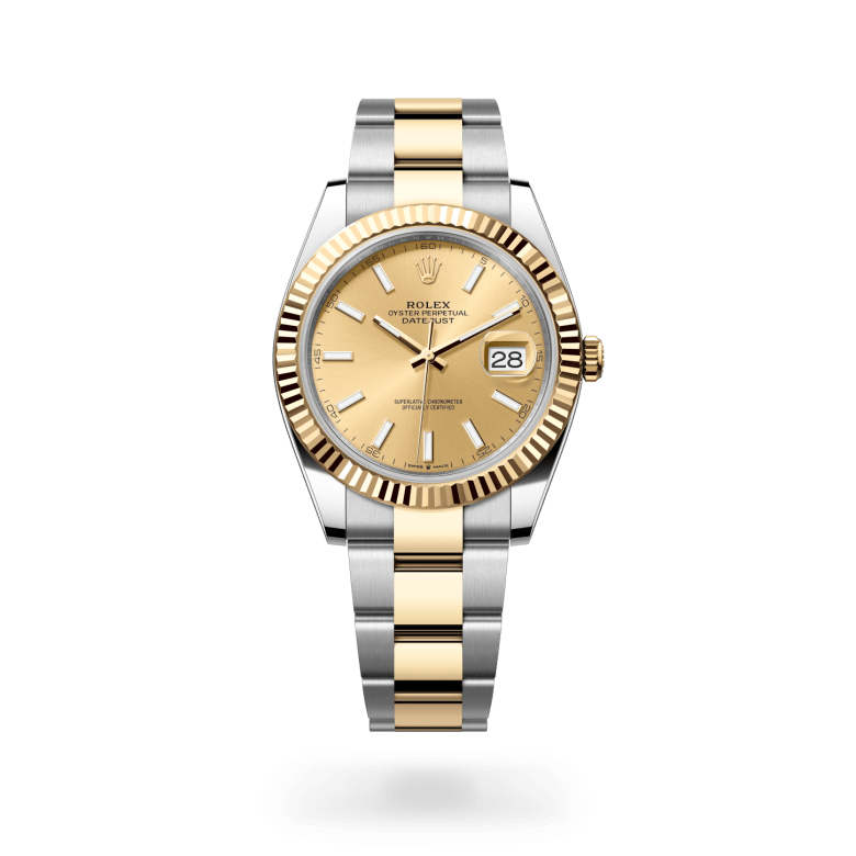 Rolex Datejust 41 Oyster, 41 mm, Oystersteel çelik ve sarı altın M126333-0009
