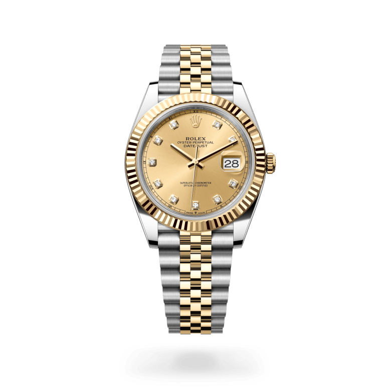 Rolex Datejust 41 Oyster, 41 mm, Oystersteel çelik ve sarı altın M126333-0012