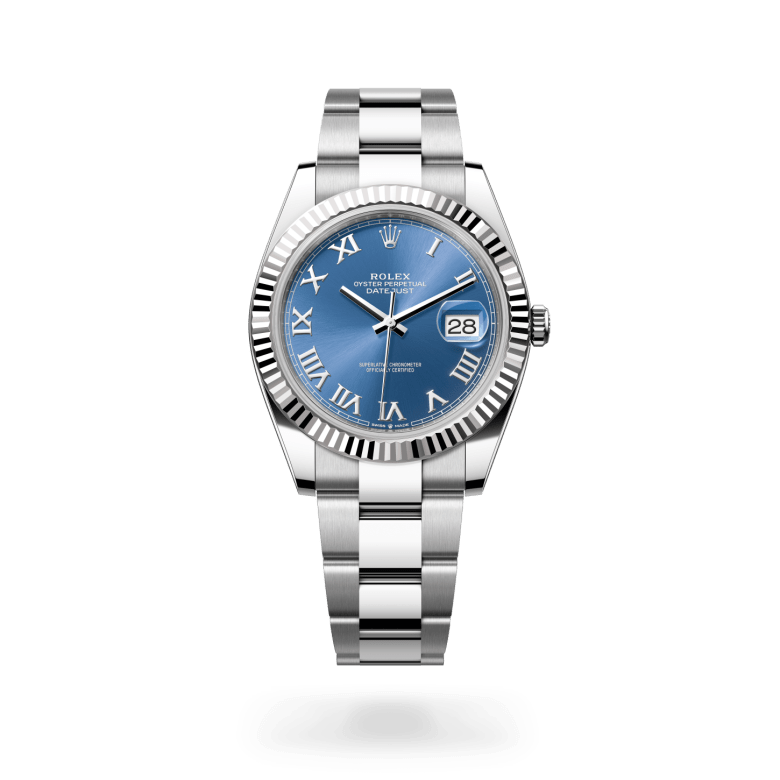 Rolex Datejust 41 Oyster, 41 mm, Oystersteel çelik ve beyaz altın M126334-0025