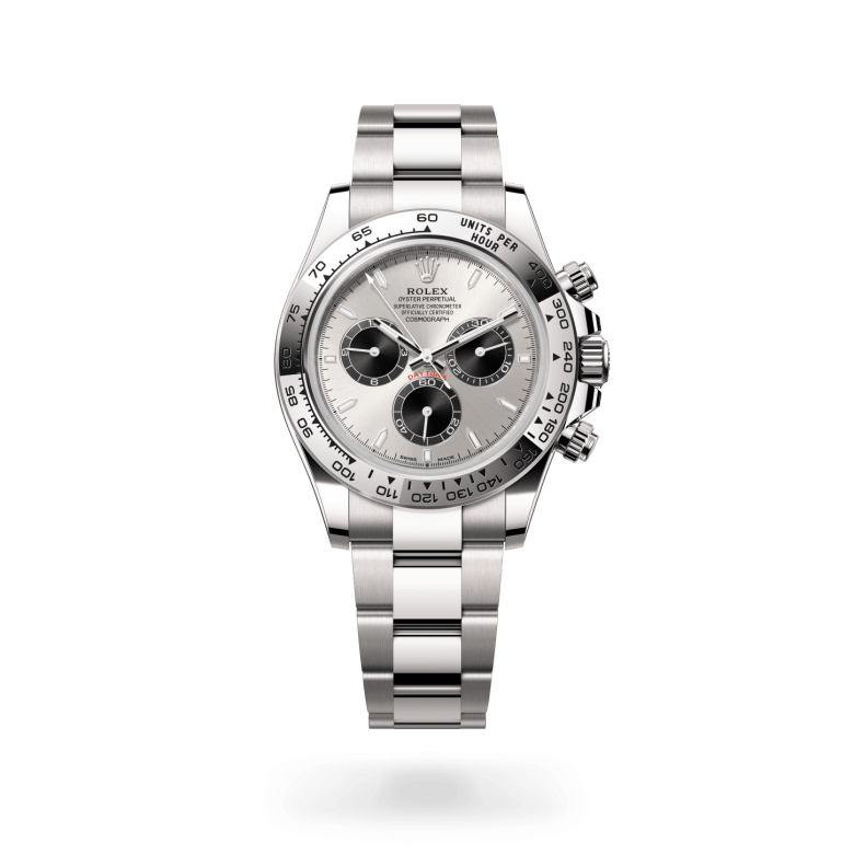 Rolex Cosmograph Daytona Oyster, 40 mm, beyaz altın M126509-0003