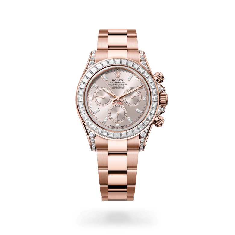 Rolex Cosmograph Daytona Oyster, 40 mm, Everose altın ve pırlanta M126595TBR-0001