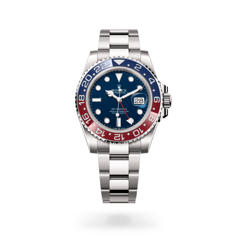 Rolex GMT-Master II Oyster, 40 mm, beyaz altın M126719BLRO-0003