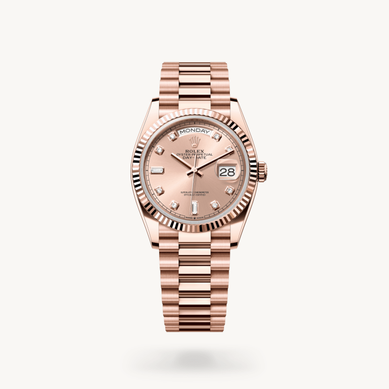 Rolex Day-Date 40 en Or Everose 18 ct M228235-0055 chez Boutique Rolex Genève