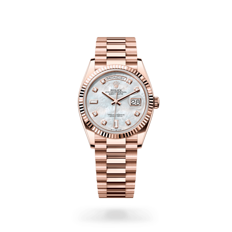 Rolex Day-Date 36 Oyster, 36 mm, Everose altın M128235-0029