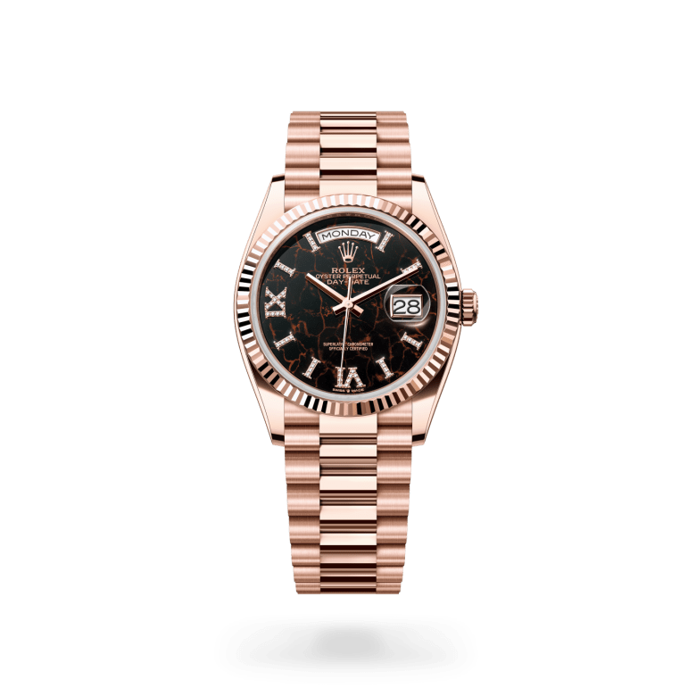 Rolex Day-Date 36 Oyster, 36 mm, Everose altın M128235-0041