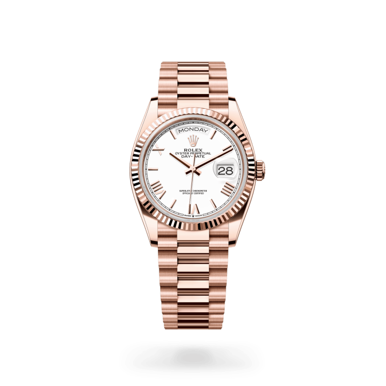 Rolex Day-Date 36 Oyster, 36 mm, Everose altın M128235-0070