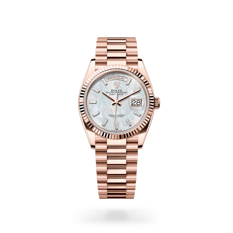Rolex Day-Date 36 Oyster, 36 mm, Everose altın M128235-0078