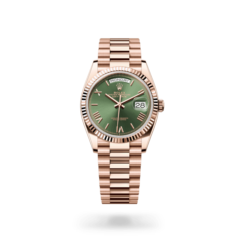 Rolex Day-Date 36 Oyster, 36 mm, Everose altın M128235-0089