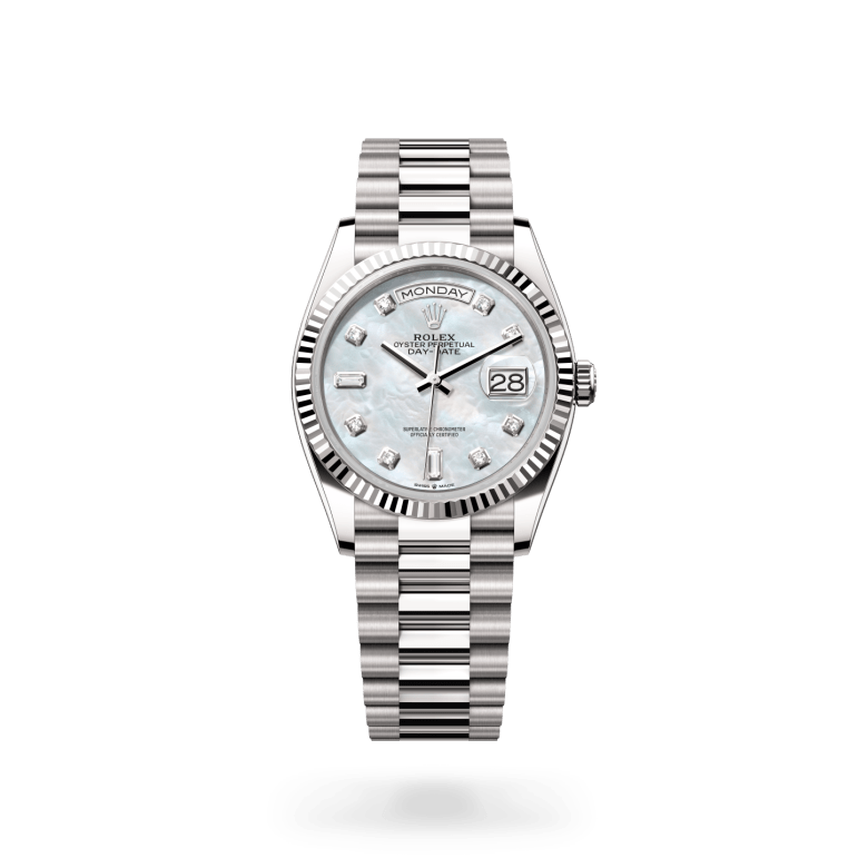 Rolex Day-Date 36 Oyster, 36 mm, beyaz altın M128239-0007