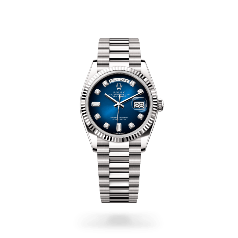 Rolex Day-Date 36 Oyster, 36 mm, beyaz altın M128239-0023