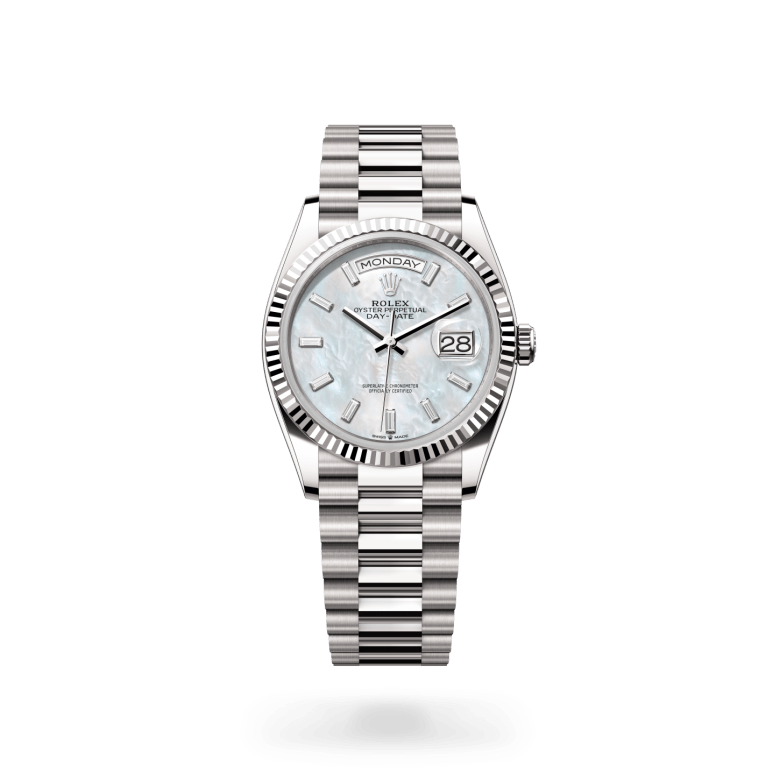 Rolex Day-Date 36 Oyster, 36 mm, beyaz altın M128239-0065