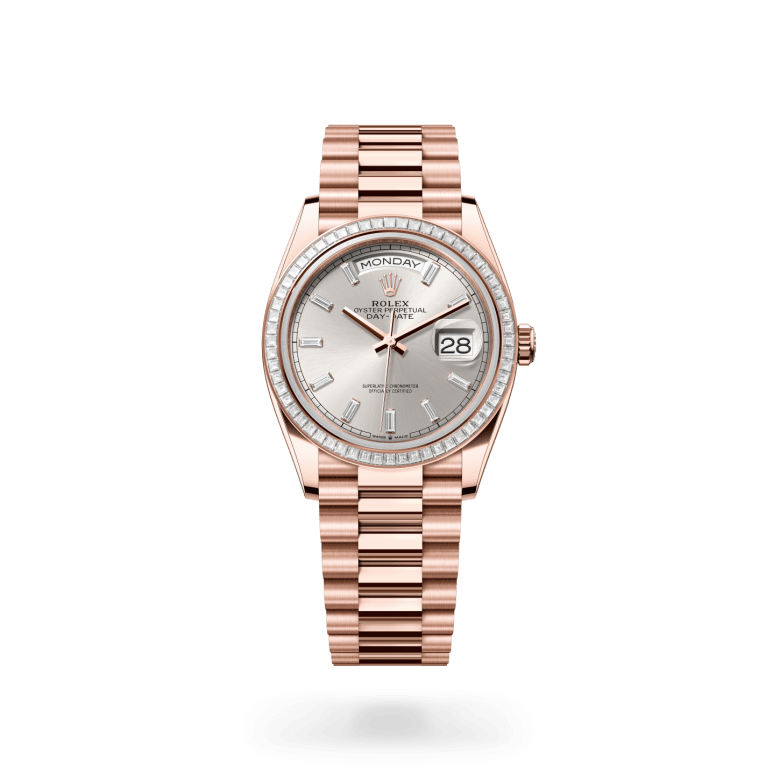 Rolex Day-Date 36 Oyster, 36 mm, Everose altın ve pırlanta M128395TBR-0030