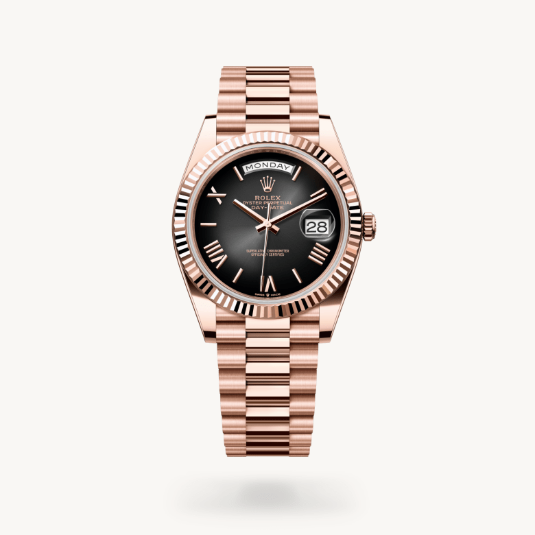 Rolex Day-Date 40 en Or Everose 18 ct M228235-0055 chez Boutique Rolex Genève
