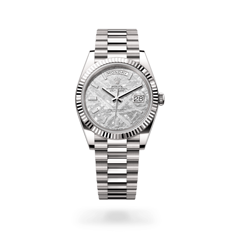 Rolex Day-Date 40 Oyster, 40 mm, beyaz altın M228239-0055