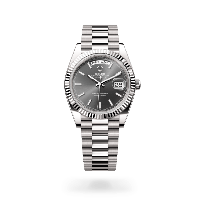 Rolex Day-Date 40 Oyster, 40 mm, beyaz altın M228239-0060