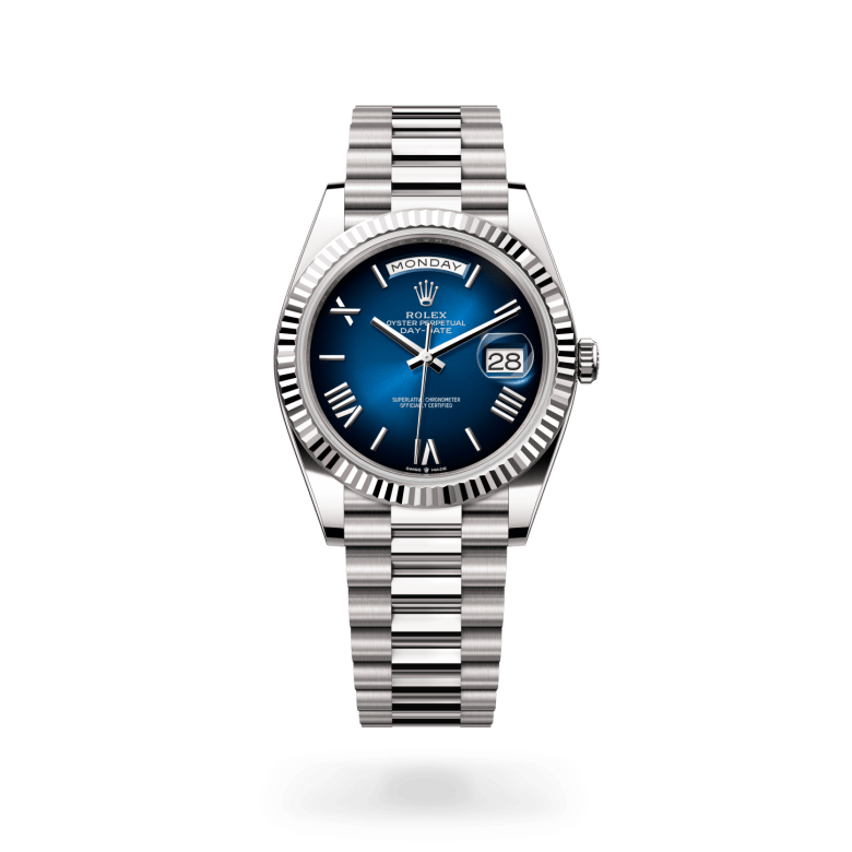 Rolex Day-Date 40 Oyster, 40 mm, beyaz altın M228239-0076